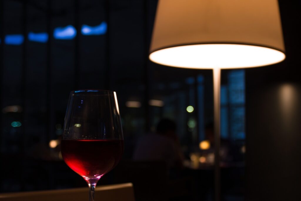 wine lounge at one of the best restaurants in las vegas